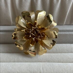 Gold Floral Brooch
